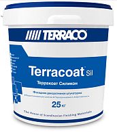 Декоративная штукатурка TERRACOAT Sahara Silicone, 2,5 мм на силиконовой основе с зернистой текстурой типа «шуба» с эффектом песка, База NP, ведро 25 кг